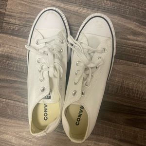 White platform converse